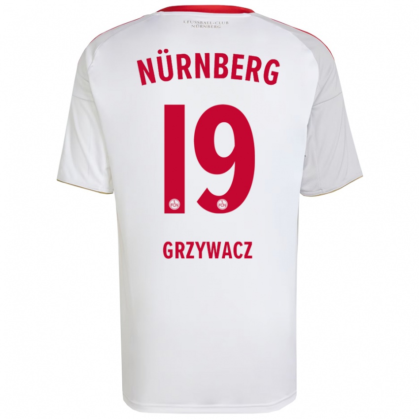 נשים אריק ארטור גריזיבץ #19 לבן אדום הרחק ג'רזי 2025/26 חולצה קצרה