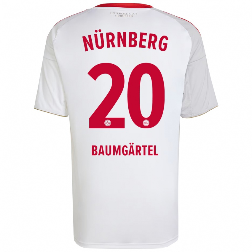 נשים ז'קלין באומגרטל #20 לבן אדום הרחק ג'רזי 2025/26 חולצה קצרה