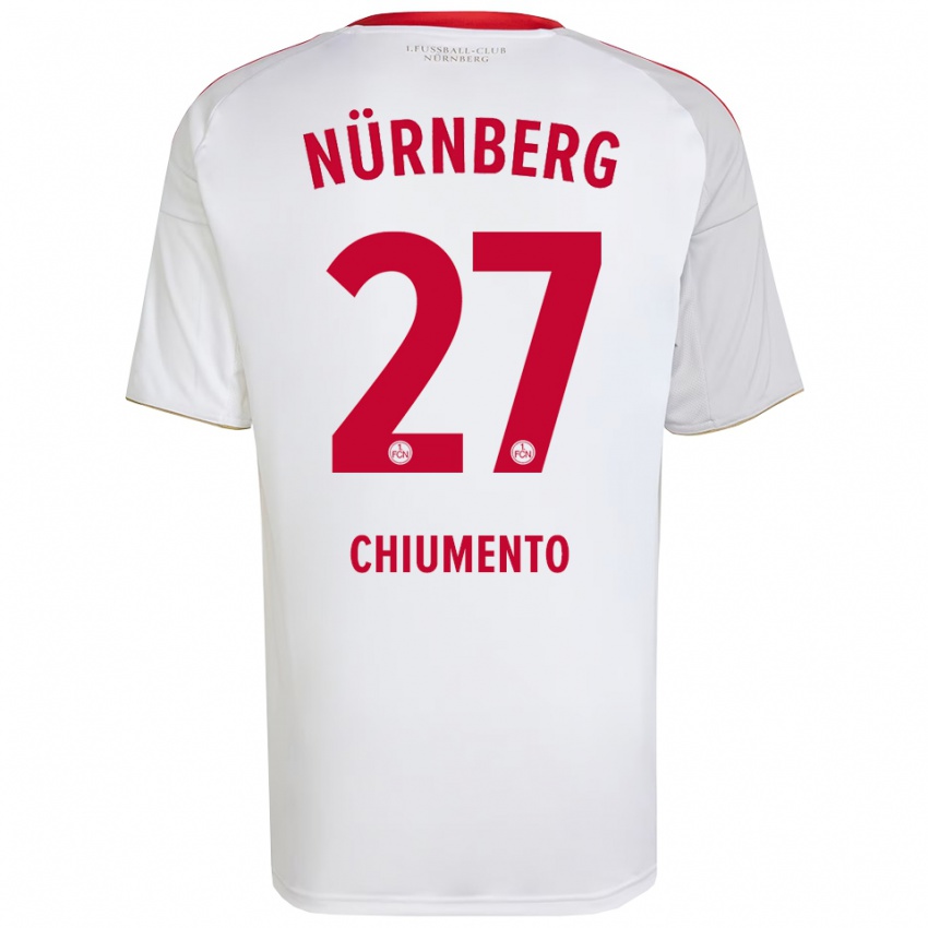 נשים Levin Chiumento #27 לבן אדום הרחק ג'רזי 2025/26 חולצה קצרה