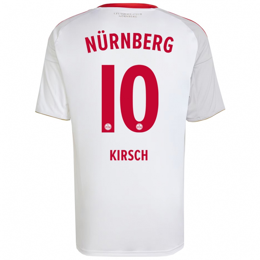 נשים בנדיקט קירש #10 לבן אדום הרחק ג'רזי 2025/26 חולצה קצרה