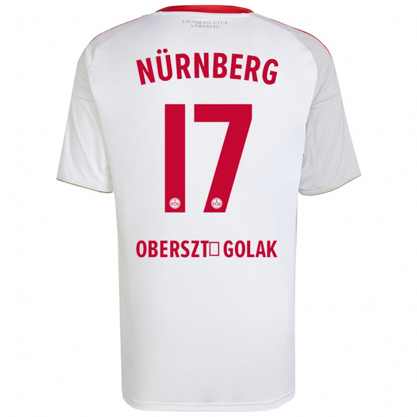 נשים Karol Oberszt-Golak #17 לבן אדום הרחק ג'רזי 2025/26 חולצה קצרה