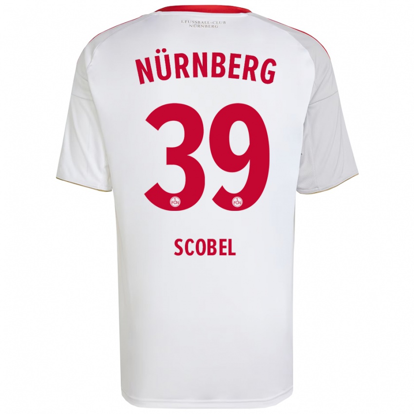 נשים פיט לאסה סקובל #39 לבן אדום הרחק ג'רזי 2025/26 חולצה קצרה