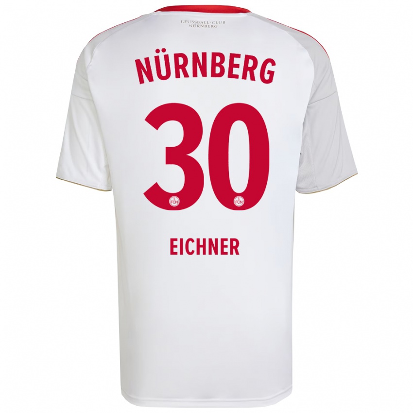 נשים בנג׳מין אייכנר #30 לבן אדום הרחק ג'רזי 2025/26 חולצה קצרה