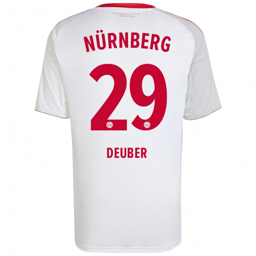 נשים האנה דובר #29 לבן אדום הרחק ג'רזי 2025/26 חולצה קצרה