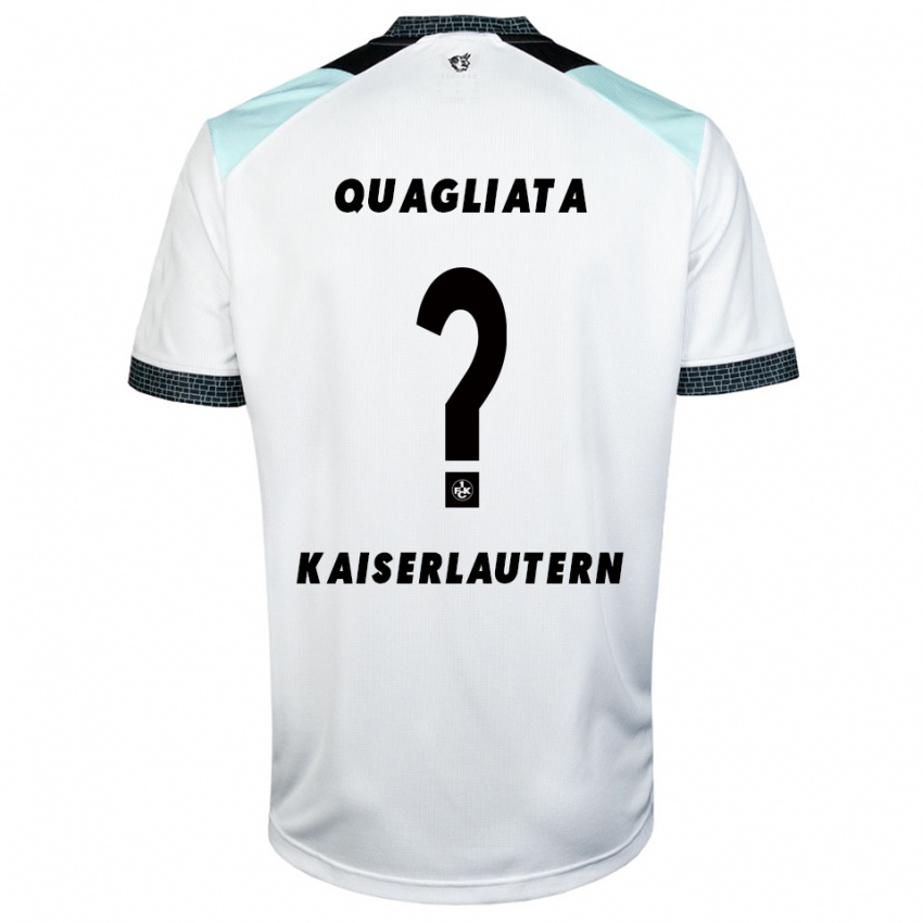 נשים Daniele Quagliata #0 לבן שחור הרחק ג'רזי 2025/26 חולצה קצרה