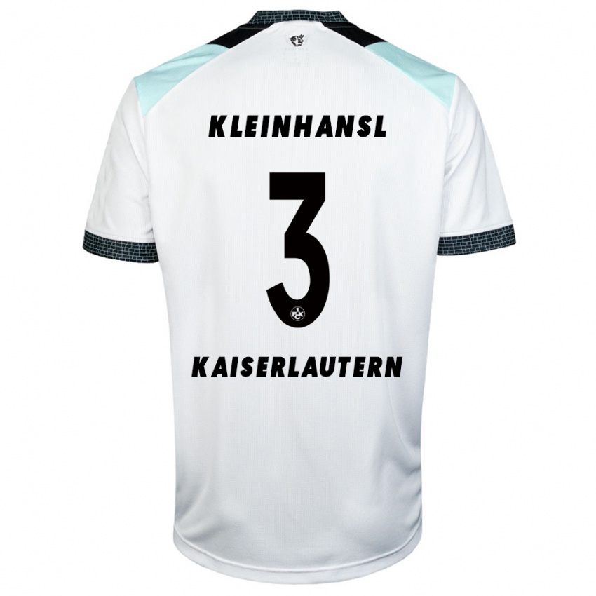 נשים Florian Kleinhansl #3 לבן שחור הרחק ג'רזי 2025/26 חולצה קצרה