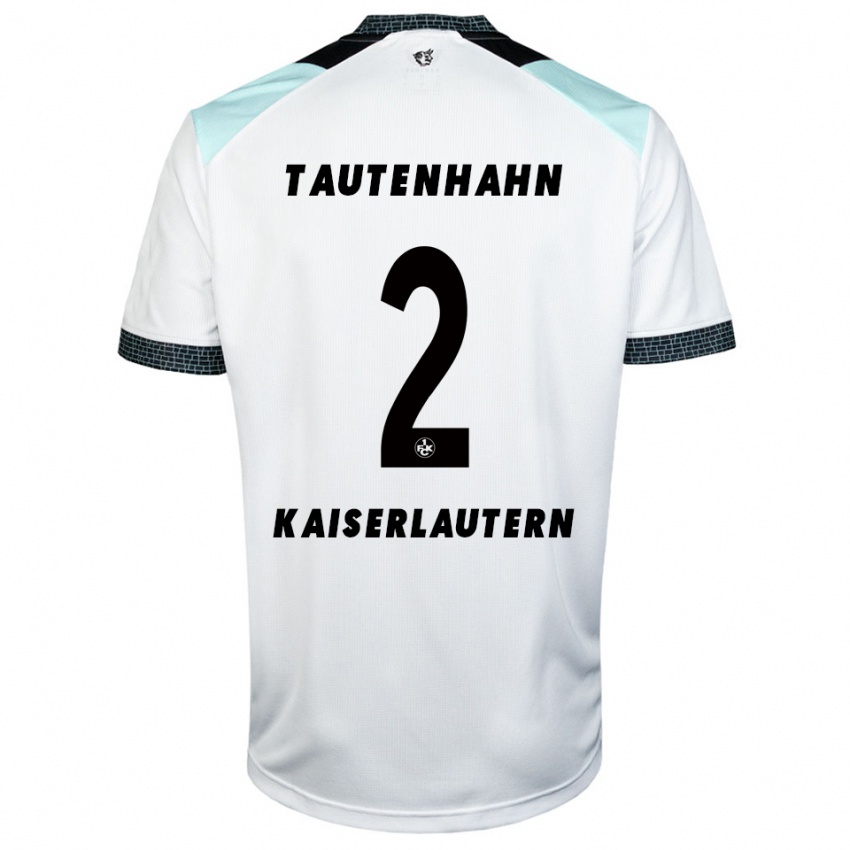 נשים לינוס מקס טאותנהן #2 לבן שחור הרחק ג'רזי 2025/26 חולצה קצרה