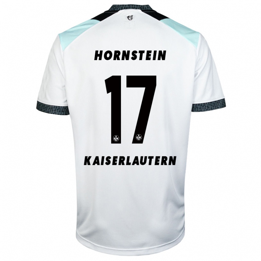 נשים Joel Hornstein #17 לבן שחור הרחק ג'רזי 2025/26 חולצה קצרה