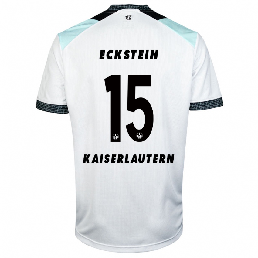 נשים טניאל אקשטיין #15 לבן שחור הרחק ג'רזי 2025/26 חולצה קצרה