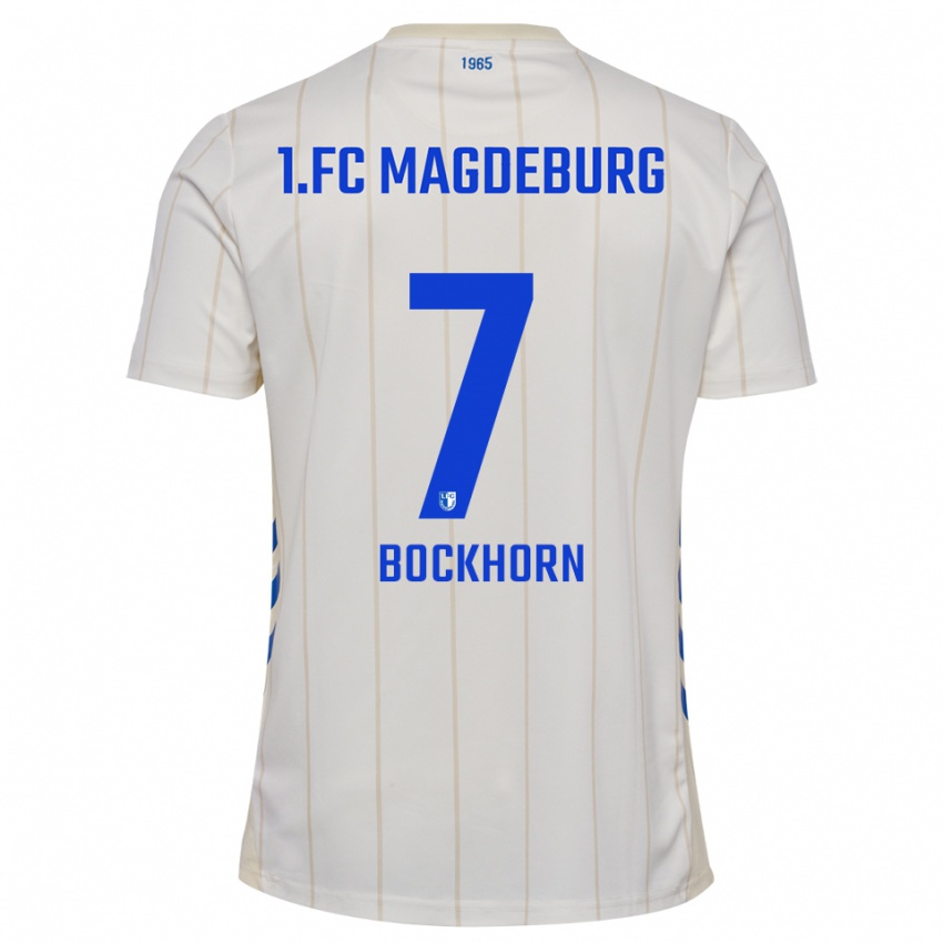 נשים הרברט בוקהורן #7 לבן כחול הרחק ג'רזי 2025/26 חולצה קצרה