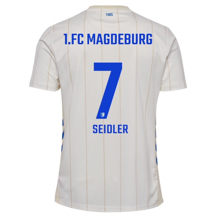 נשים Wiebke Seidler #7 לבן כחול הרחק ג'רזי 2025/26 חולצה קצרה