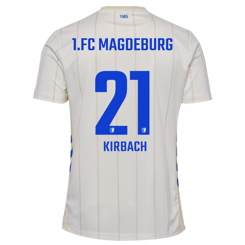 נשים גוסטב קירבאך #21 לבן כחול הרחק ג'רזי 2025/26 חולצה קצרה