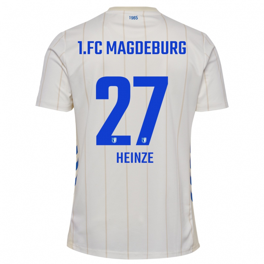 נשים Vanessa Heinze #27 לבן כחול הרחק ג'רזי 2025/26 חולצה קצרה