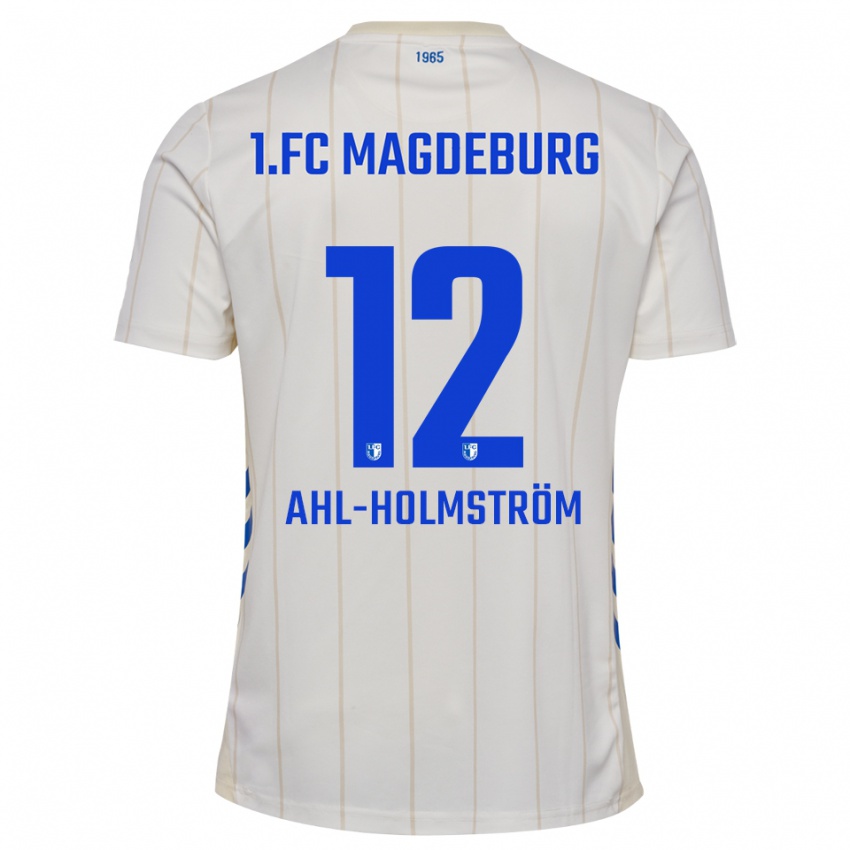 נשים אלכסנדר אהל הולמסטרום #12 לבן כחול הרחק ג'רזי 2025/26 חולצה קצרה