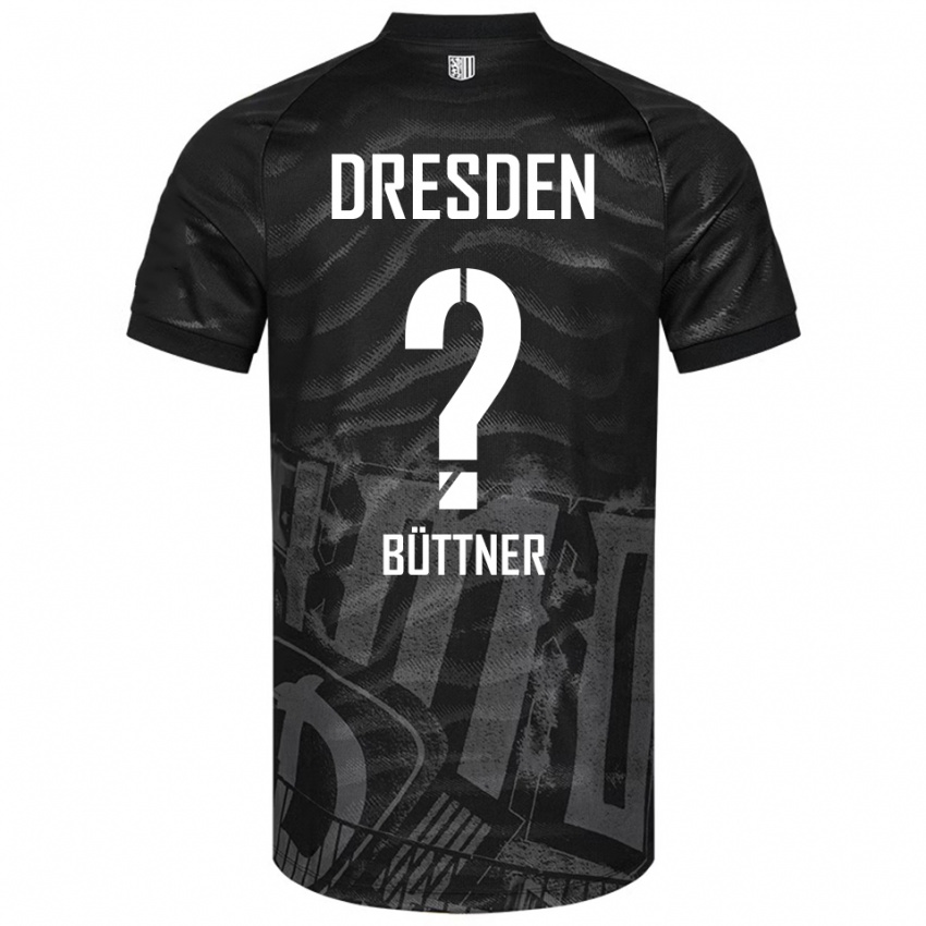 נשים Lisa Büttner #0 שחור אפור הרחק ג'רזי 2025/26 חולצה קצרה