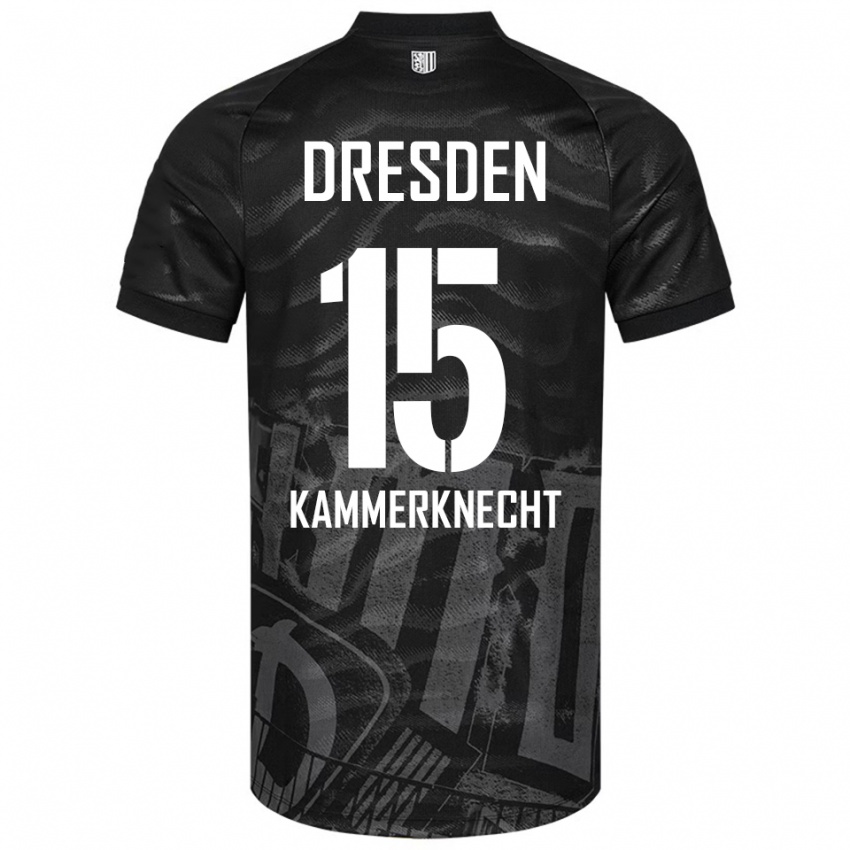 נשים קלאודיו קאמרקנכט #15 שחור אפור הרחק ג'רזי 2025/26 חולצה קצרה