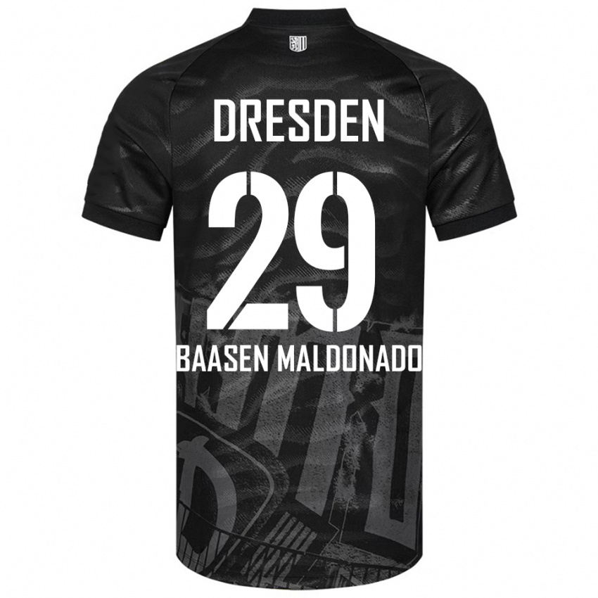 נשים לואיס-אלכסנדר באזן מלדונאדו #29 שחור אפור הרחק ג'רזי 2025/26 חולצה קצרה