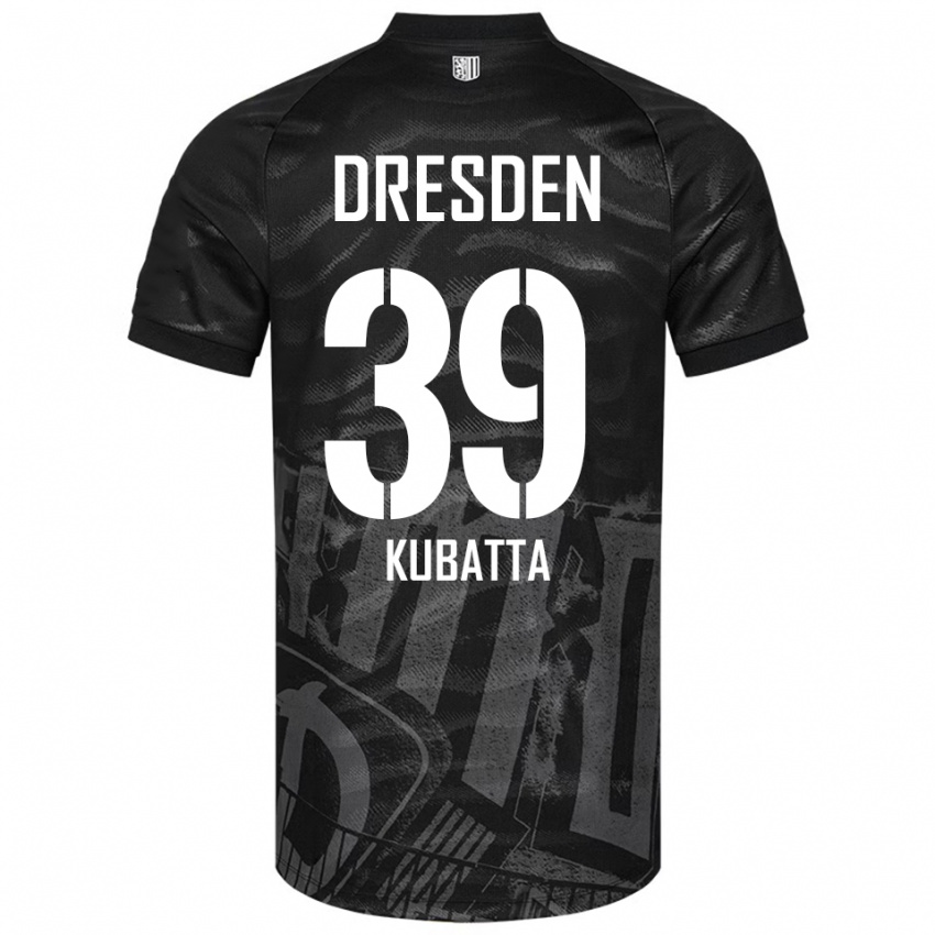 נשים David Kubatta #39 שחור אפור הרחק ג'רזי 2025/26 חולצה קצרה