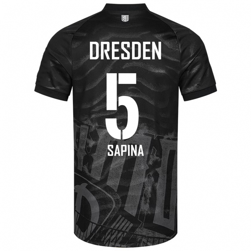 נשים וינקו שפינה #5 שחור אפור הרחק ג'רזי 2025/26 חולצה קצרה