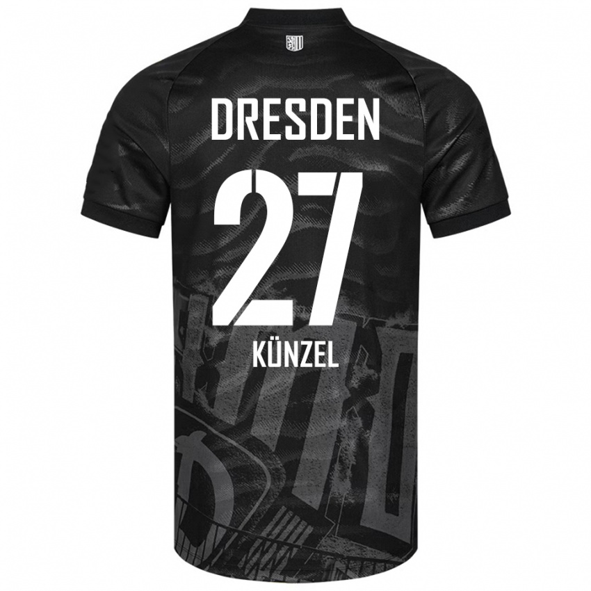 נשים Nico Künzel #27 שחור אפור הרחק ג'רזי 2025/26 חולצה קצרה