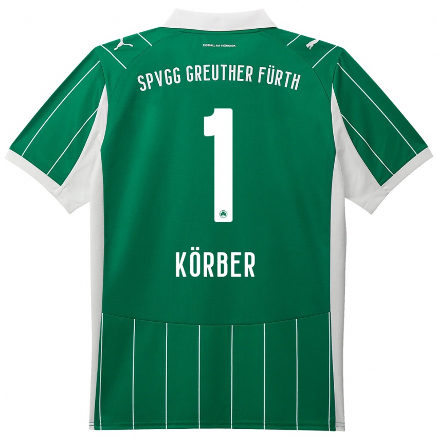 נשים נילס קורבר #1 ירוק לבן הרחק ג'רזי 2025/26 חולצה קצרה