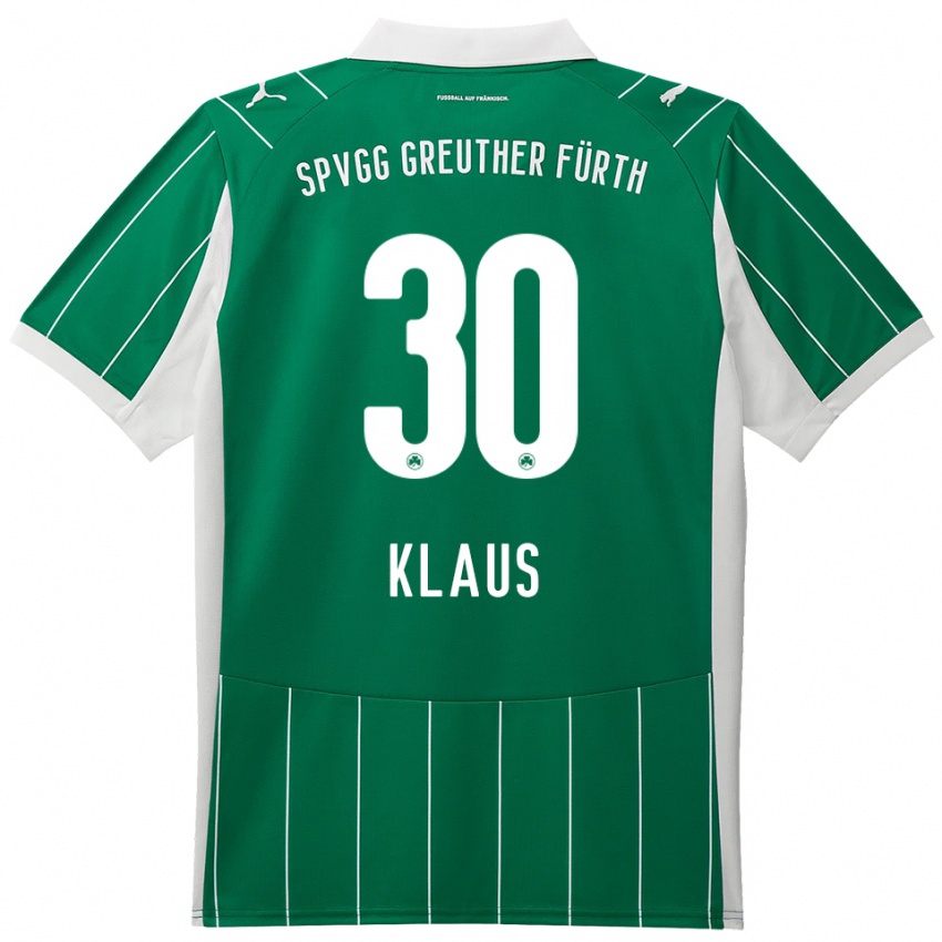 נשים פליקס קלאוס #30 ירוק לבן הרחק ג'רזי 2025/26 חולצה קצרה