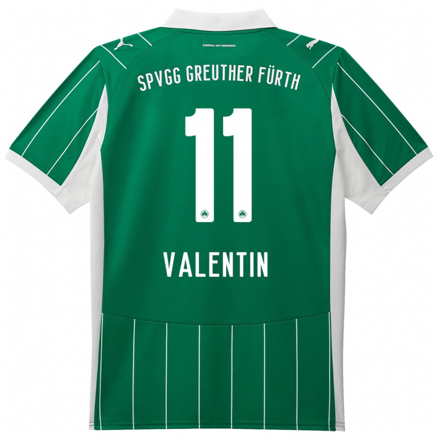 נשים Jonas Valentin #11 ירוק לבן הרחק ג'רזי 2025/26 חולצה קצרה