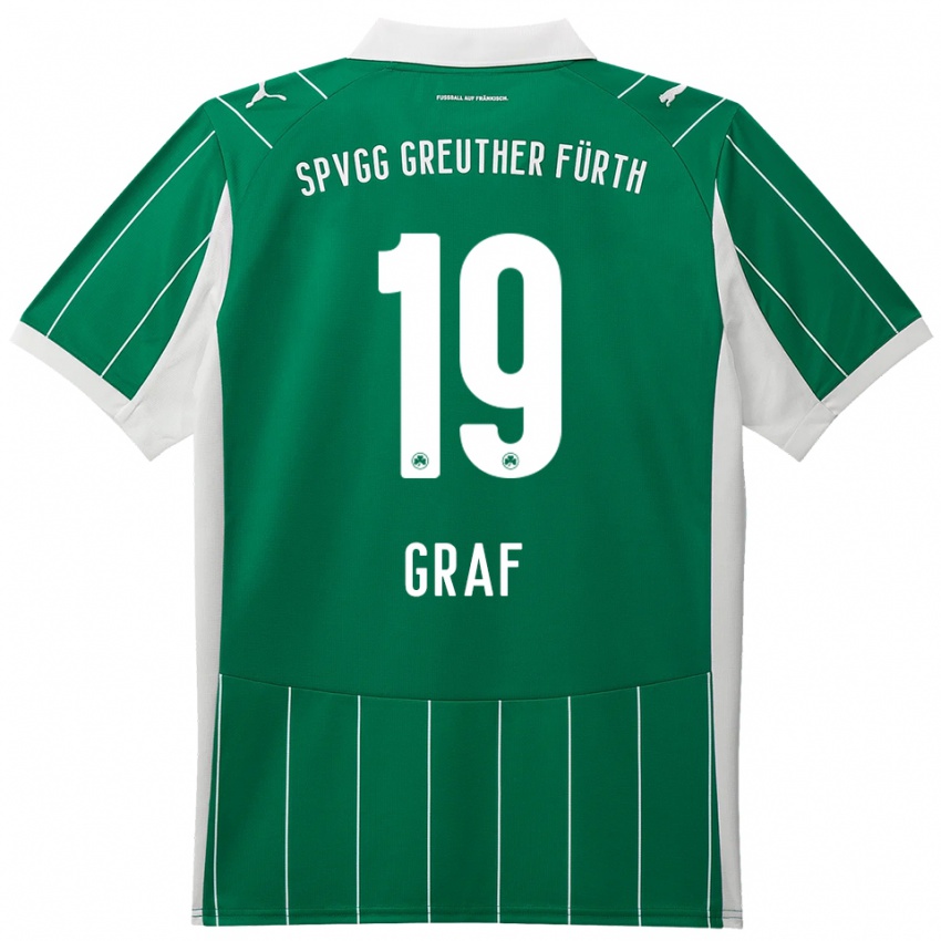 נשים Fabian Graf #19 ירוק לבן הרחק ג'רזי 2025/26 חולצה קצרה