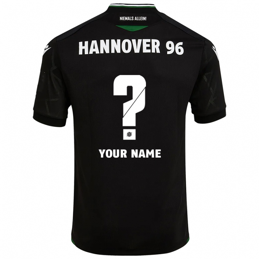 נשים השם שלך #0 שחור ירוק הרחק ג'רזי 2025/26 חולצה קצרה