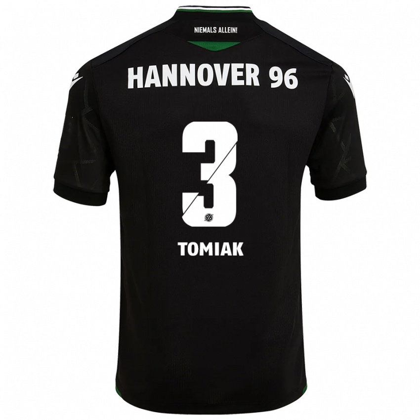 נשים בוריס טומיאק #3 שחור ירוק הרחק ג'רזי 2025/26 חולצה קצרה