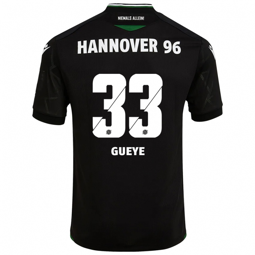 נשים עבדולאייה גווא #33 שחור ירוק הרחק ג'רזי 2025/26 חולצה קצרה