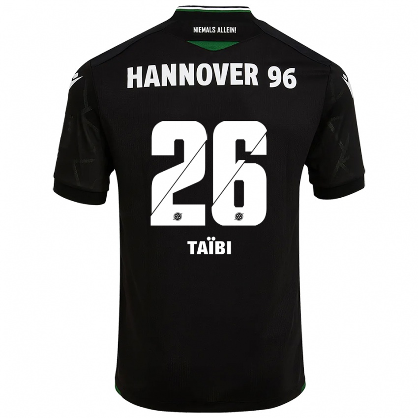 נשים ווניס טייבי #26 שחור ירוק הרחק ג'רזי 2025/26 חולצה קצרה