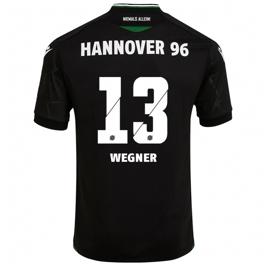 נשים Ole Wegner #13 שחור ירוק הרחק ג'רזי 2025/26 חולצה קצרה