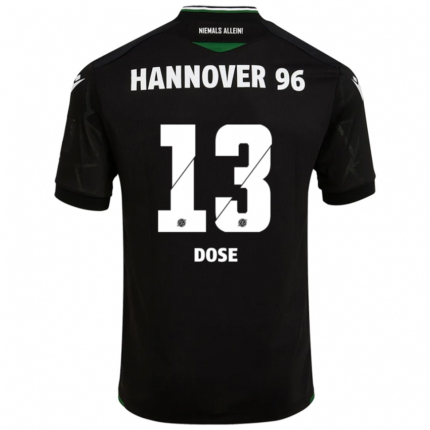 נשים Julia Dose #13 שחור ירוק הרחק ג'רזי 2025/26 חולצה קצרה