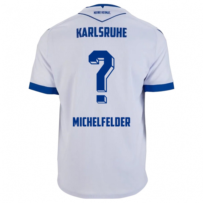 נשים נורינה מייקלפלדר #0 לבן כחול הרחק ג'רזי 2025/26 חולצה קצרה