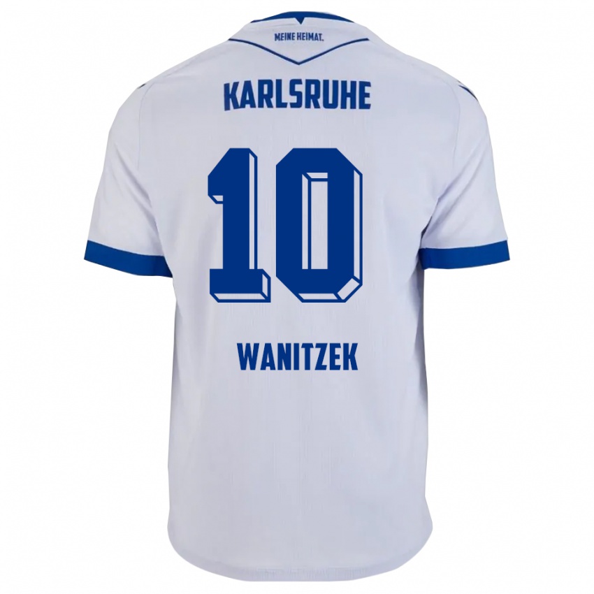 נשים Marvin Wanitzek #10 לבן כחול הרחק ג'רזי 2025/26 חולצה קצרה