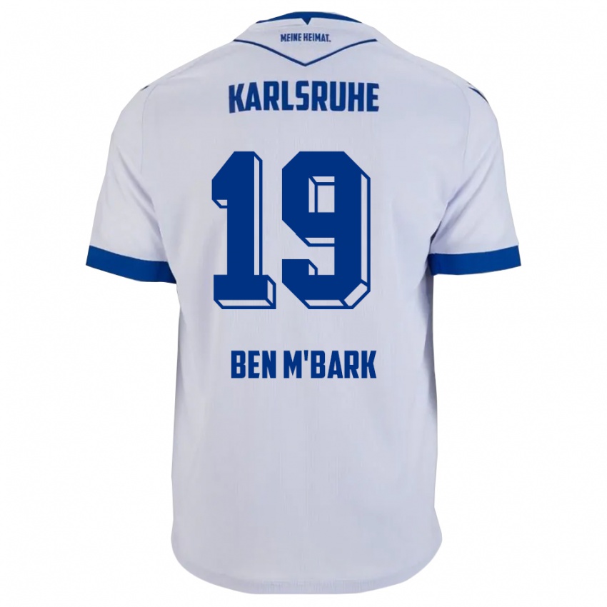 נשים Mohamed Ben M'bark #19 לבן כחול הרחק ג'רזי 2025/26 חולצה קצרה