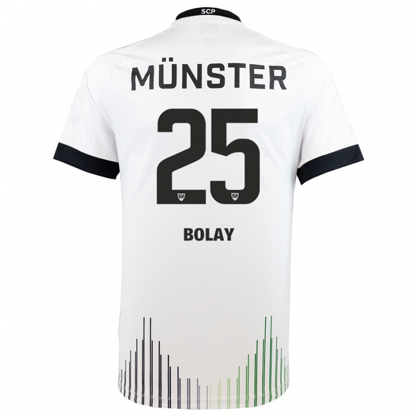 נשים לוקה בולאי #25 לבן שחור הרחק ג'רזי 2025/26 חולצה קצרה