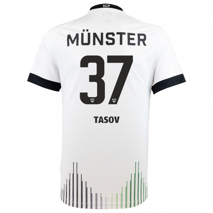 נשים לאון טאסוב #37 לבן שחור הרחק ג'רזי 2025/26 חולצה קצרה