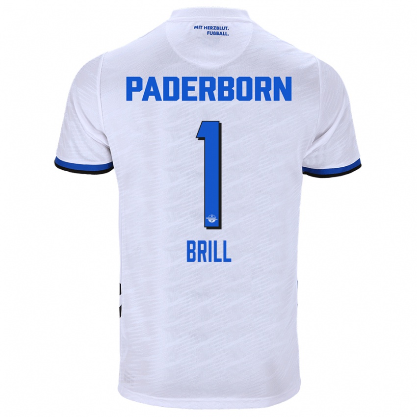 נשים Moritz Brill #1 לבן כחול הרחק ג'רזי 2025/26 חולצה קצרה