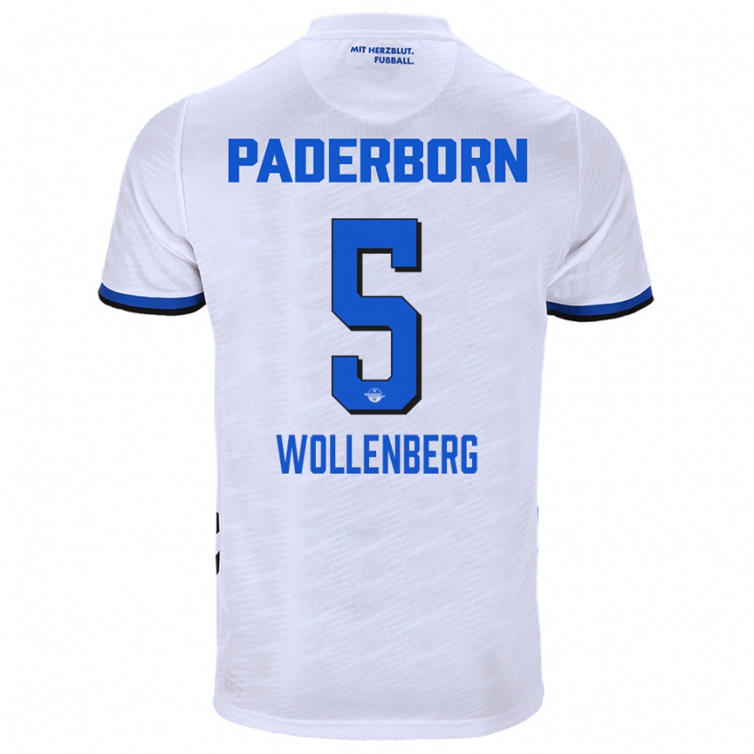 נשים Paul Wollenberg #5 לבן כחול הרחק ג'רזי 2025/26 חולצה קצרה