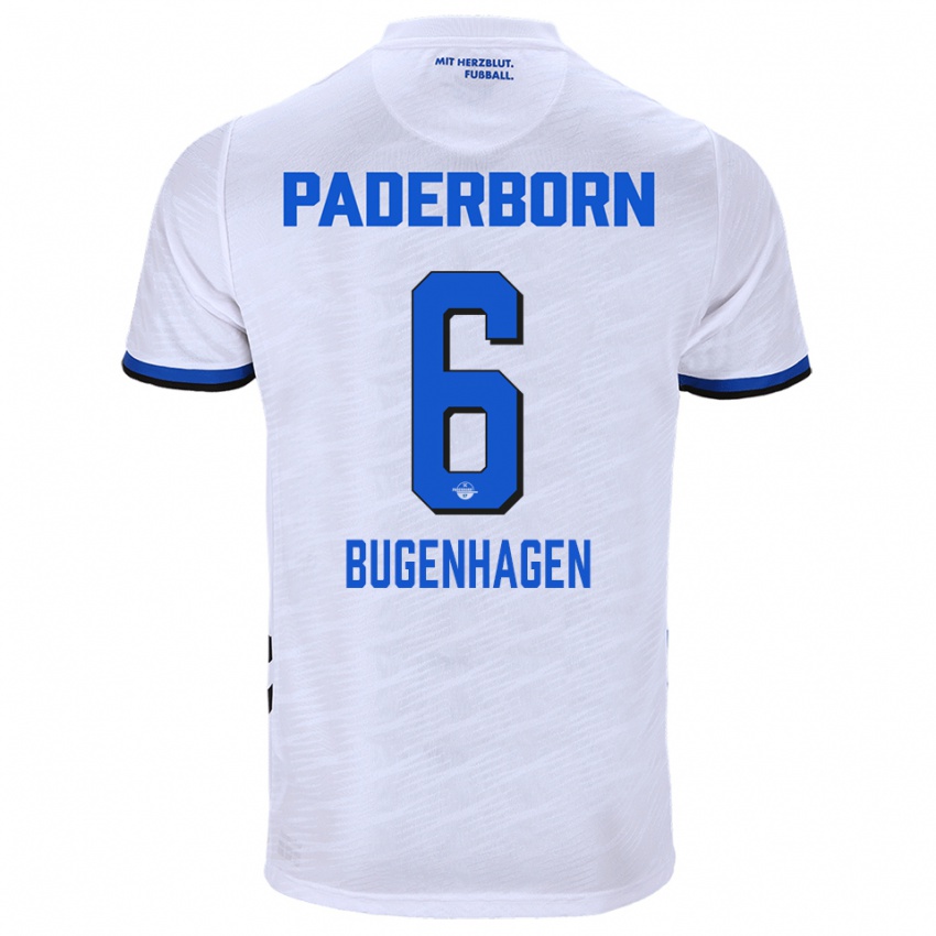 נשים ג׳וליוס בוגנהאגן #6 לבן כחול הרחק ג'רזי 2025/26 חולצה קצרה