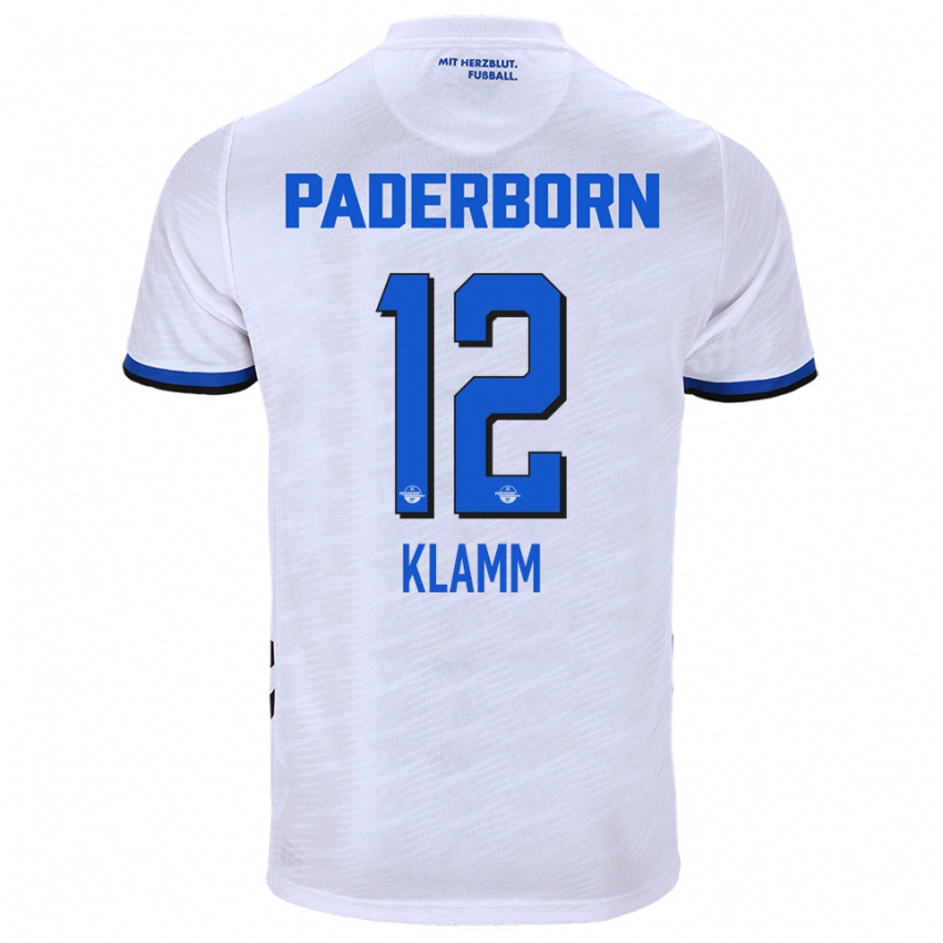 נשים Felix Klamm #12 לבן כחול הרחק ג'רזי 2025/26 חולצה קצרה