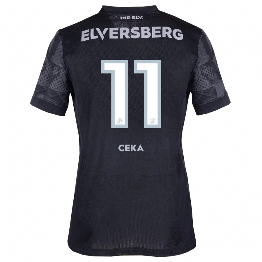 נשים ייסון סקה #11 שחור אפור הרחק ג'רזי 2025/26 חולצה קצרה