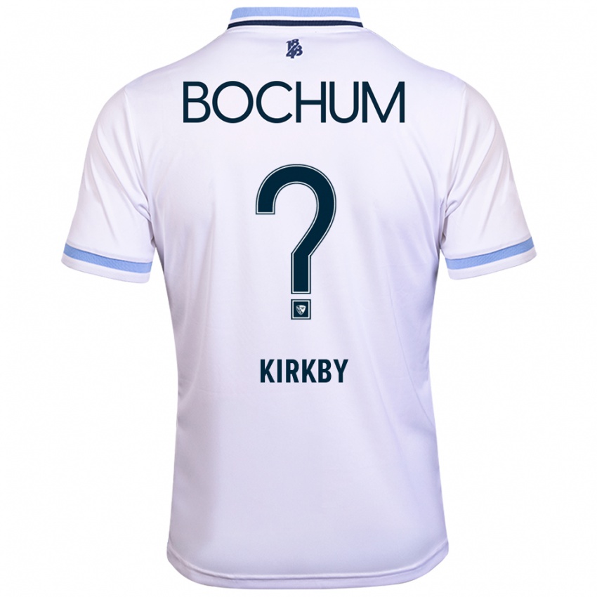 נשים לארה קירקבי #0 לבן תכלת הרחק ג'רזי 2025/26 חולצה קצרה