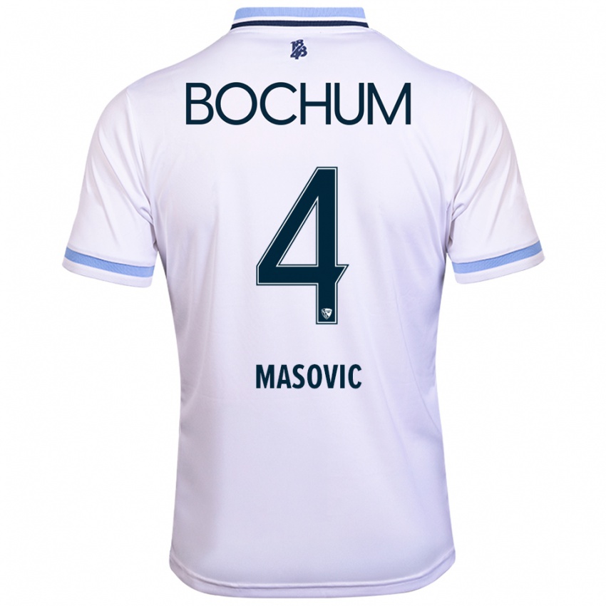 נשים ארהאן מאסוביץ' #4 לבן תכלת הרחק ג'רזי 2025/26 חולצה קצרה