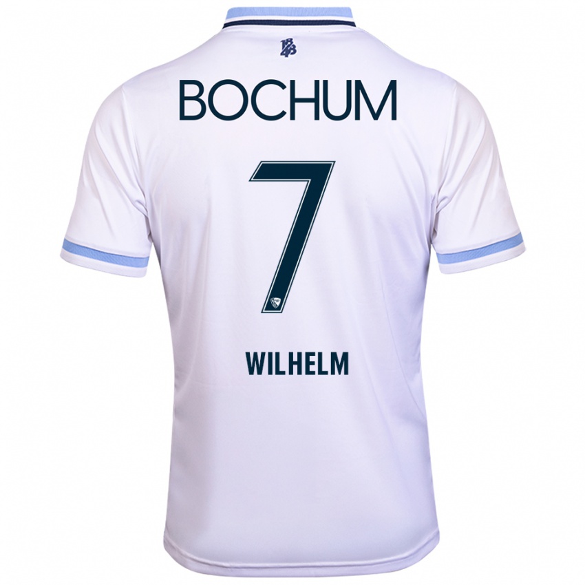 נשים Mara Wilhelm #7 לבן תכלת הרחק ג'רזי 2025/26 חולצה קצרה