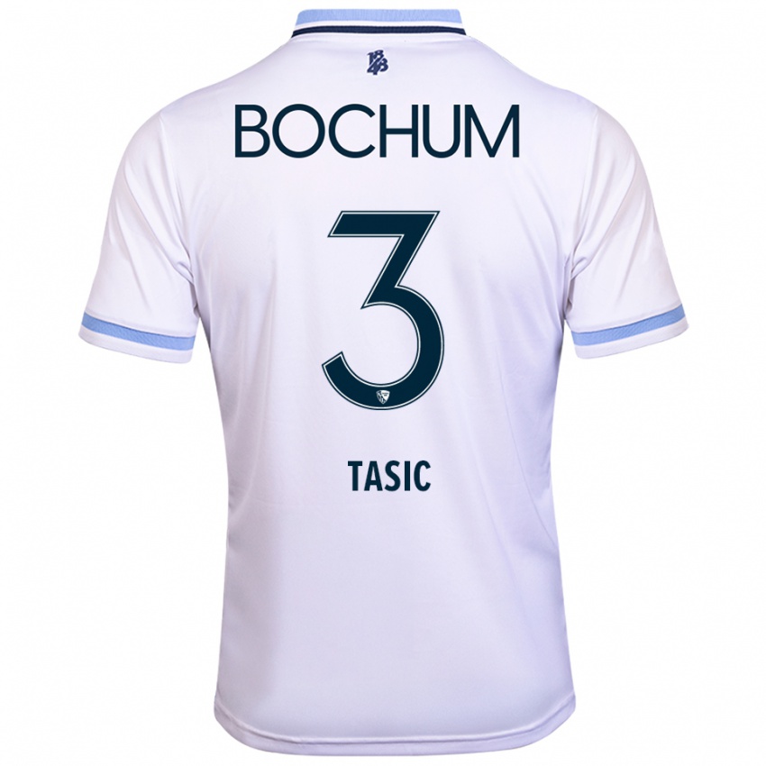 נשים סטיבן טאסיק #3 לבן תכלת הרחק ג'רזי 2025/26 חולצה קצרה