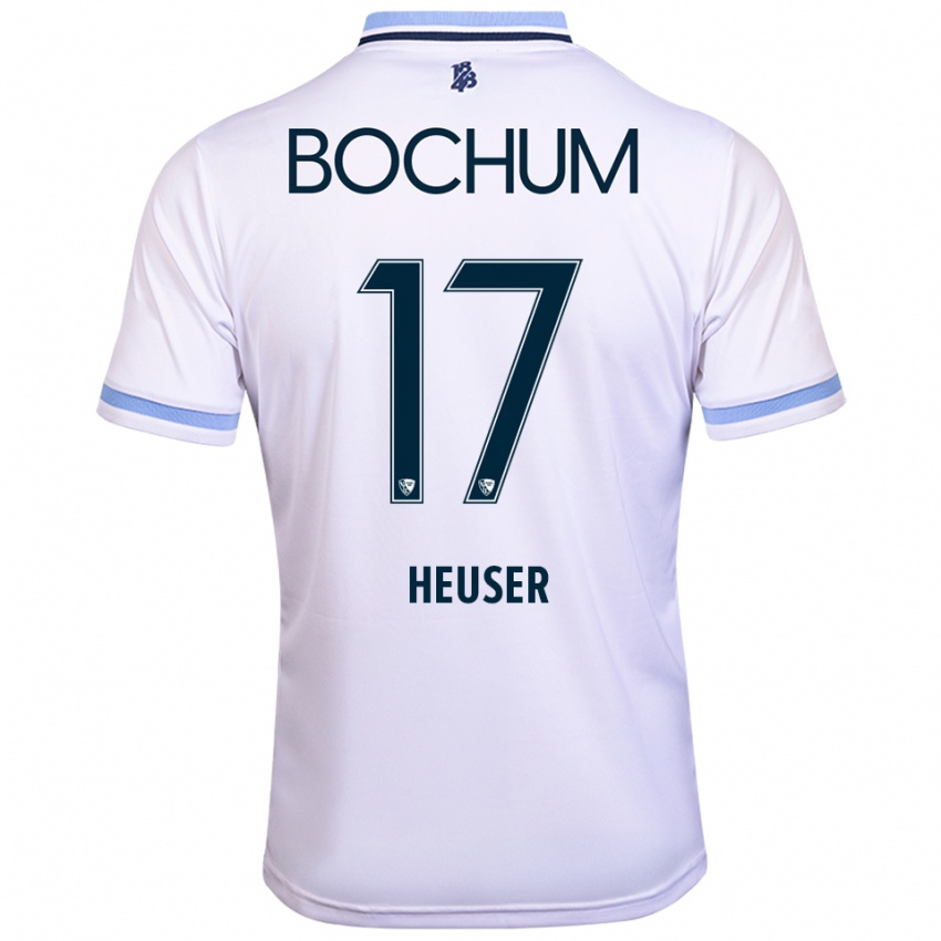 נשים בן הויסר #17 לבן תכלת הרחק ג'רזי 2025/26 חולצה קצרה