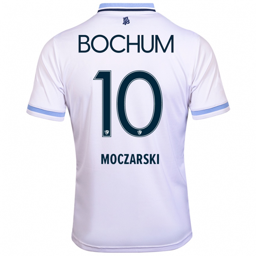 נשים אנה מוצ׳ארסקי #10 לבן תכלת הרחק ג'רזי 2025/26 חולצה קצרה